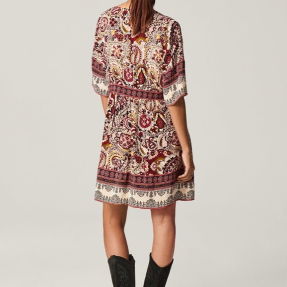 Ba&sh Zelda Floral Paisley Mini Dress Size XS NWT - Picture 2 of 9